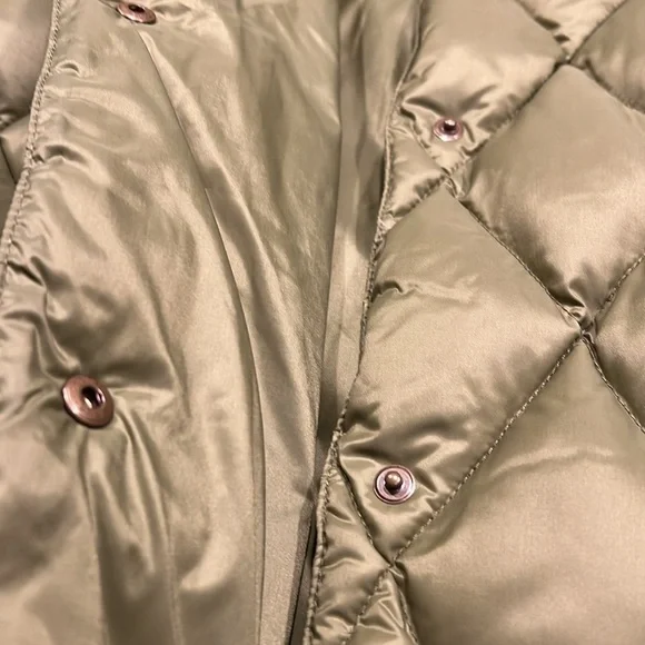 Moncler Olive Green Quilted Down Jacket Sz-0 - Picture 15 of 15